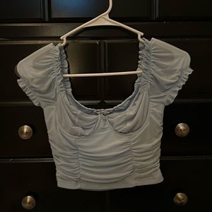 baby blue top